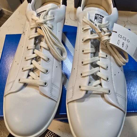 adidas Stan Smith Lux Lace Up Mens White Sneakers Casual Shoes HQ6785 SIZE 12 - Picture 4 of 15